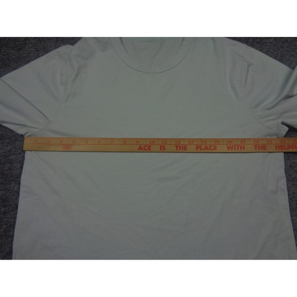 Lululemon Shirt Mens L Light Blue Fundamental Tee Long Sleeve Stretch Athletic - Picture 8 of 10